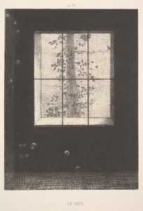 Day Le Jour, diziden, Düşler Şarkıları, plaka VI, 1891. by Odilon Redon