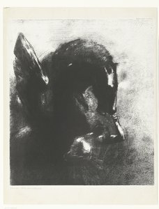 Tutuklu Pegasus Pegase captif (nesne üzerindeki başlık) by Odilon Redon