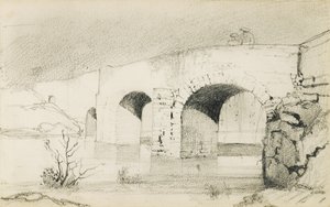 "Bask Ülkesi" başlıklı bir albümden çizim, 1862-63 by Odilon Redon