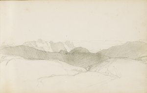 "Bask Ülkesi" başlıklı bir albümden çizim, 1862-63 by Odilon Redon