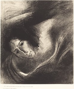 Ve onları aldatan şeytan, canavarın ve sahte peygamberin bulunduğu ateş ve kükürt gölüne atıldı.) by Odilon Redon
