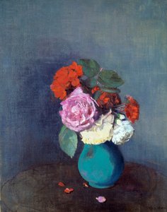 Çiçekler karanfil buketi. Odilon Redon