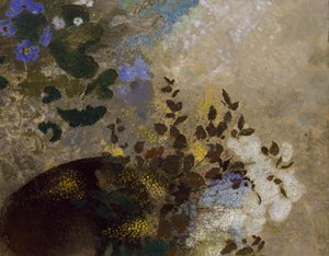 Siyah Vazoda Çiçekler, c.1909-10 by Odilon Redon