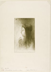 Ferdinand Hérold tarafından Chevaleries Sentimentales için ön eser, 1893 by Odilon Redon