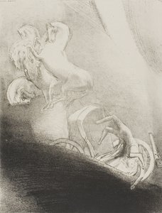 Baştan Uçuruma Düşüyor, plaka 17/24 by Odilon Redon