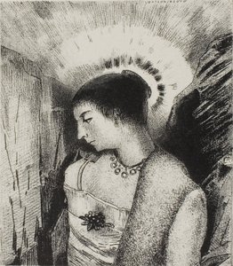 İşte İyi Tanrıça, Dağların Idaean Anası, levha 15/24 by Odilon Redon