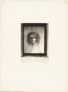 Bir Peçeydi, Bir Damgaydı, plaka 1 / 6 by Odilon Redon