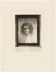 Bu bir Peçeydi, bir Damga, plaka 1/6 by Odilon Redon