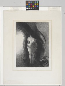 Ben Hâlâ Büyük IŞİD'im! (çine aplikeli kağıt üzerine litografi) by Odilon Redon