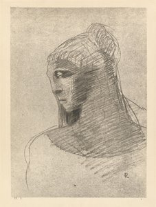 Sana gece mahzeni kadar tapıyorum. Ey hüzün vazosu, ey büyük suskunluk by Odilon Redon