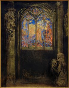 Kilise penceresi by Odilon Redon