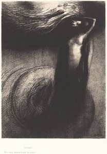 Ölüm: Benim ironim diğerlerini geride bırakıyor! (Ölüm: Demirim diğerlerini geride bırakıyor!) by Odilon Redon