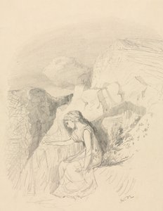 Melankoli, c. 1868. by Odilon Redon