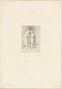 mistik konuşma by Odilon Redon
