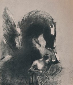 Pegasus Tutsağı, 1889, 1946. by Odilon Redon