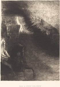Ay altı dünyanın yolcusu by Odilon Redon
