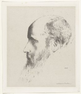 Edouard Vuillard'ın Portresi by Odilon Redon