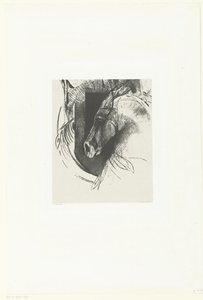 Battlehorse Le Courcier (nesne üzerindeki başlık) by Odilon Redon