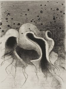 Deniz Canavarları, Deri Şişeler Gibi Yuvarlak, plaka 22 / 24 by Odilon Redon