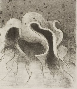 Deniz Canavarları, Deri Şişeler Gibi Yuvarlak, plaka 22 / 24 by Odilon Redon