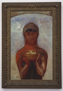Gizem Kupası veya Sibyl, 1890 dolayları by Odilon Redon