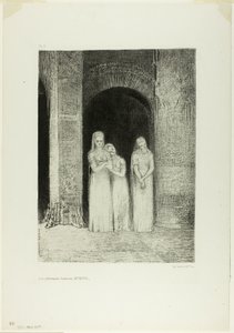 Rahibeler Bekliyorlardı, Geceden by Odilon Redon