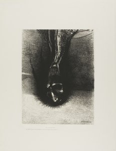 Skiapod'lar: "Mümkün olduğunca alçak kafa, mutluluğun sırrı budur!", 6/6 levha by Odilon Redon