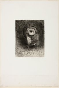 Belki de Çiçekte İlk Görülmeye Girişildi, "Les Origines"den 2 / 8 numaralı plaka by Odilon Redon