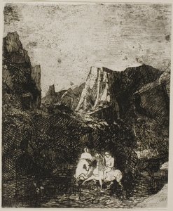 İki Küçük Atlı by Odilon Redon