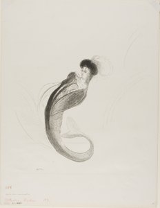 Adsız Deneme Litografisi by Odilon Redon
