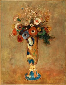Çiçek Vazosu, 1912 by Odilon Redon