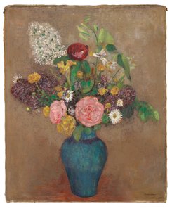 Çiçek vazosu by Odilon Redon