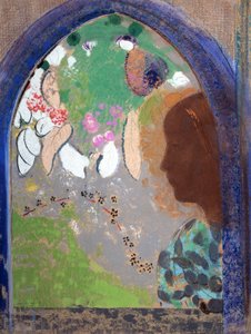 Penceredeki Kadın, 1903-1908. by Odilon Redon