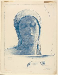 Kapalı gözler by Odilon Redon