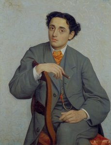 Genç bir adamın portresi, c.1865-66 (tuval üzerine yağlıboya)