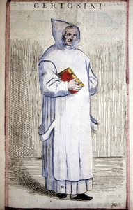 Dini düzen: Carthusian. 16. yüzyıl gravürü.
