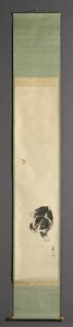Kelebek ile köpek by Ohara Koson