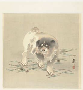 genç köpek by Ohara Koson