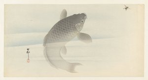 sazan ve sinek by Ohara Koson