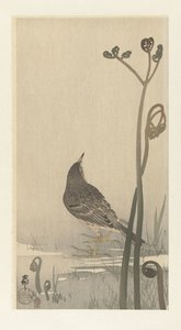 Rıhtımdaki bip sesi by Ohara Koson