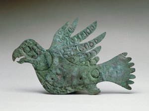 Falcon kesme, 200 BC-100 AD (bakır) by Ohio Hopewell culture