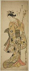 Yaoya Oshichi Ek l Jing g Bir ceza tedore paddee by Okumura Masanobu