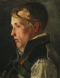 Genç Çocuk (tuval üzerine yağlı boya) by Olaf Isaachsen