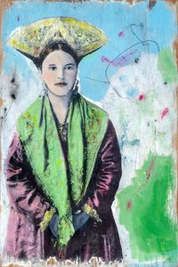 Damina russa , 2024 (ahşap üzerine karışık teknik) by Olivia Gozzano