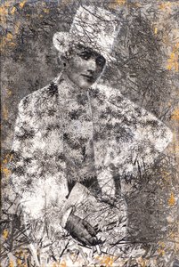 Altın, 2022 (ahşap üzerine karışık teknik) by Olivia Gozzano