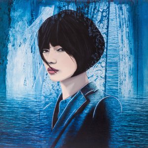 Kış su kasabası , 2022 (tuval üzerine karışık teknik) by Olivia Gozzano