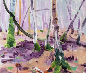 Forêt 14 ,2017 (tuval üzerine akrilik)