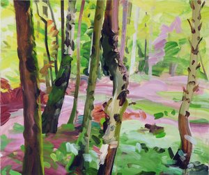 Forêt 15 ,2017 (tuval üzerine akrilik)