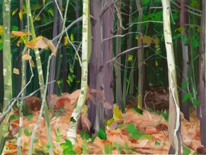 Forêt 7 ,2015 (tuval üzerine akrilik) by Olivier Morel