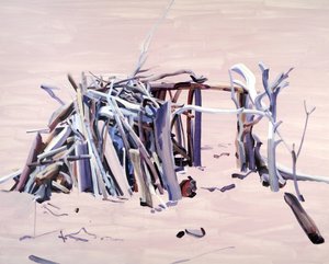 Maison01, 2015 (tuval üzerine akrilik) by Olivier Morel